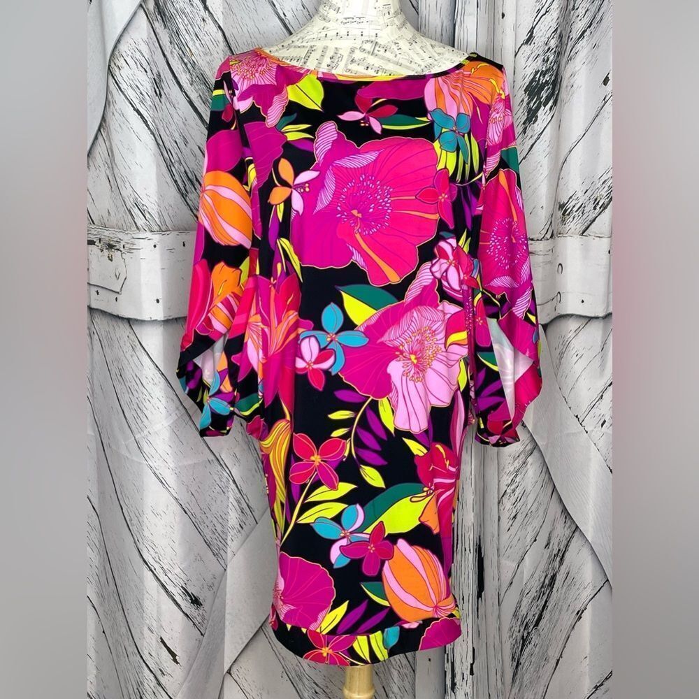 Trina Turk Solar Floral Print Coverup M